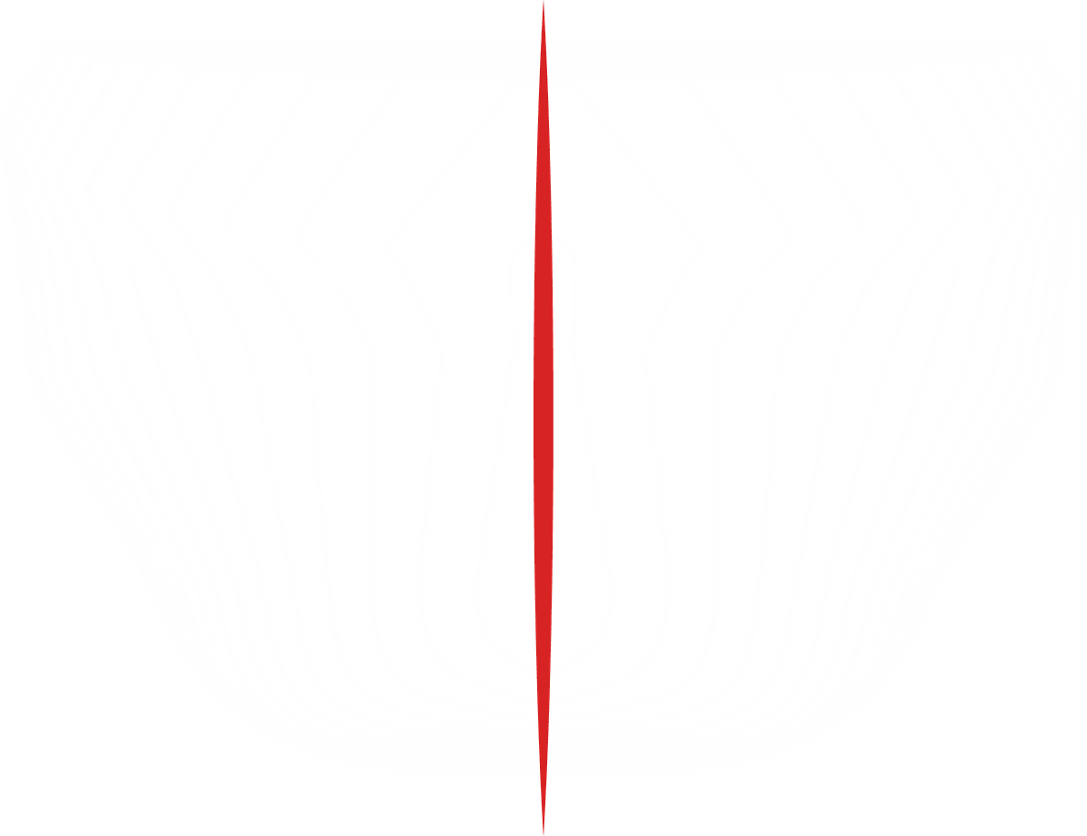 Hull body plan drawing with centreline