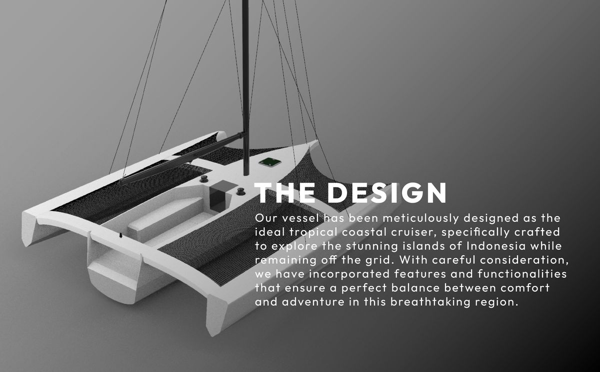 Sailing catamaran concept, The Design